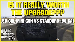 GTA ONLINE - INSURGENT CUSTOM 50 CAL MINI GUN VS PEGASUS INSURGENT 50 CAL STANDARD