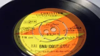 CHRISTIAN UNA COSI COSI TURKISH PRINT PLAK VINYL RECORD 7"