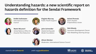 Launch of a new scientific report on hazards definition