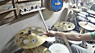 Drum Groove on Sonor Martini (Mini Kit) w/ DIY Effect Cymbals (Pulse)