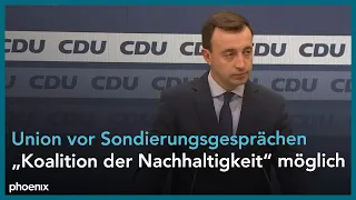 Paul Ziemiak (CDU) zu anstehenden Gesprächen mit Grünen und FDP