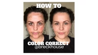 HOW TO COLOR CORRECT | MELASMA HYPERPIGMENTATION | PREGNANCY MASK | CONCEALER | BRECKHOUSE