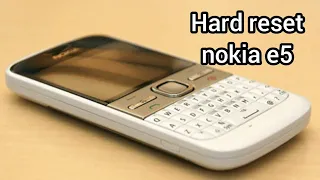 Nokia e5 hard reset|Data factory reset| with coad