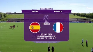 Women's U-17 Euro 2024. Semi-final. Spain vs France