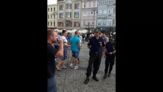 Bydgoszcz Stary Rynek RAP vs straż miejska