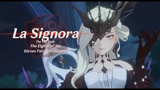 Genshin Impact - Aether Vs Signora Jp Dub 60p  (Gameplay & Cutscene)