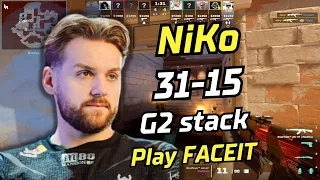 NiKo (31-15) w/HooXi/huNter/NEXA/Maden (Anubis) | FACEIT Ranked | Feb7, 2024 #cs2 #demo #g2 #