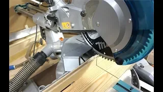 Пылеудаление на торцовке / Dust extraction of the miter saw