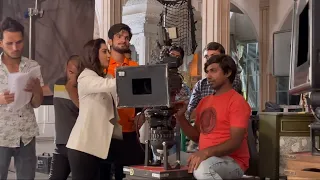 #yauvka or dada babu huwa ak . Or yauvka masti camera ke sat full masti BTS please #entertainment