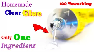 How to make clear glue / glue making at home /glue making without flour
