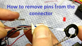 How to remove pins from the connector Mazda 3 BM