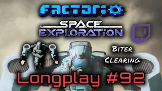 Factorio Space Exploration Lets Play #92 - Biter Clearing