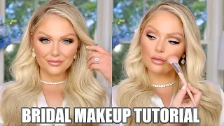 THE PERFECT BRIDAL MAKEUP TUTORIAL (SOFT GLAM WEDDING MAKEUP)  KELLY STRACK