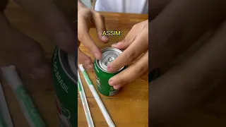 NÃO ABRA UMA LATINHA DESSE JEITO #shorts #lifehacks