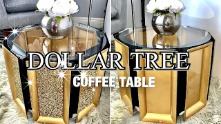 DOLLAR TREE HOME Decor/ Gold COFFEE TABLE DIY!