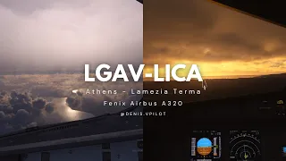 Fenix A320 LGAV (Athens) to LICA (Lamezia Terme) | Full Flight | Microsoft Flight Simulator | Vatsim