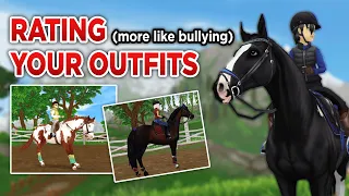 RATING YOUR STAR STABLE OUTFITS 😭 (more like roasting them) #3