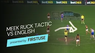 AFL Ruck Tactic: Meek vs English