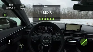 2018 Audi A4 B9 JB4 0-60 run with the dragy and launch control