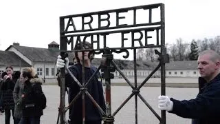 Stolen 'Work will set you free' gate returned to Dachau