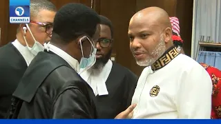 FULL VIDEO: Nnamdi Kanu Appears In Court Wearing Same Fendi Outfit