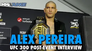 Alex Pereira Reacts to Tom Aspinall's Cryptic Post, Explains Celebration After Knockout | UFC 300