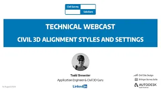 Civil Survey Solutions - Webcast: Civil 3D Alignment Styles & Settings
