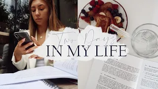 TWO DAYS IN MY LIFE // PRODUKTIVER MORGEN, SCHULZEUG, HEALTHY FOOD & SPORT