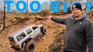 Is this RC Crawler TOO BIG to use? Axial SCX6 FIRST RUN