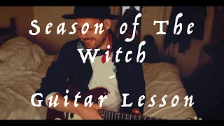 Season Of The Witch- Guitar LESSON / Tutorial - Donovan