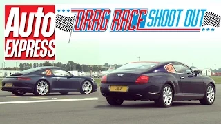 Porsche 911 vs Bentley Continental GT - Drag-Race Shoot-out