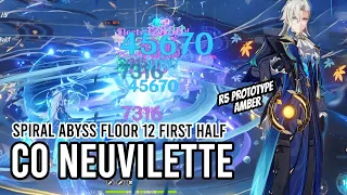 C0 Neuvillette with F2P weapon is already broken! - Spiral Abyss 4.0./4.1 Floor 12 | Genshin Impact