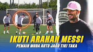 Beckham: Tolong Ajari Mereka Tiki Taka !! Aksi Leo Messi Beri Ilmu Tiki Taka Ke Pemain Intermiami 