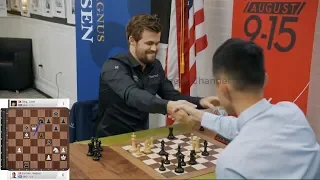 WOW - WHAT A GAME!!! Magnus Carlsen Vs Ding Liren || Blitz Chess 2019