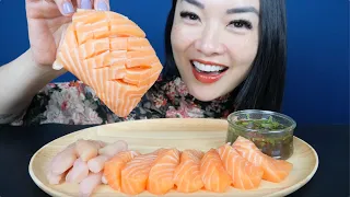 SALMON SASHIMI (ASMR EATING SOUNDS) NO TALKING | SAS-ASMR