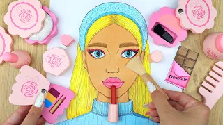 ASMR Makeup for Girl with Pink WOODEN COSMETICS 💄 100% Sleep