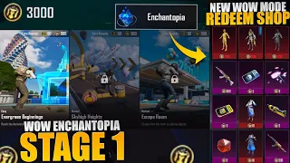 New Wow Mode Redeem Shop? | How To Complete Wow Enchantopia All Stages In Pubg Mobile