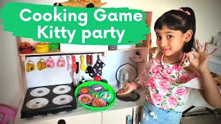 Cooking game in Hindi Part-9 | Kitty party at home | Kitchen Set in Hindi | LearnWithPari