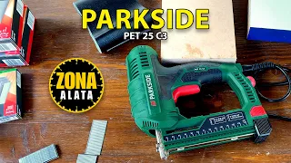 Parkside PET 25 C3 klamerica - DETALJAN TEST - Review 4k - Tapetarski pistolj