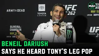 Beneil Dariush: 'How did Tony Ferguson not tap? His knee popped, and it popped loud'