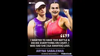 Aryna Sabalenka speak on being new world no. 1