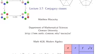 Visual Group Theory, Lecture 3.7: Conjugacy classes