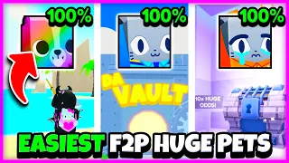 🍀 EASIEST Huge to Hatch for F2P Players! | Pet Simulator 99 Huge Pet Tier List EASIEST to HARDEST