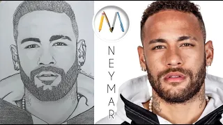 Как нарисовать Неймара / Neymar drawing