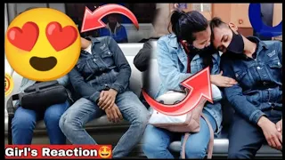 SLEEPING ON STRANGERS IN THE METRO PRANK || EPIC REACTION || KUNDAN PRANKSTER