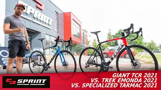 Wielkie *porównanie* najlepszych rowerów szosowych Giant TCR vs. Specialized Tarmac vs. Trek Emonda