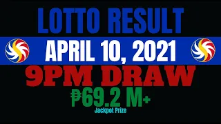 PCSO Lotto Result April 10, 2021 - 6/55, 6/42, 6D, Swertres, EZ2