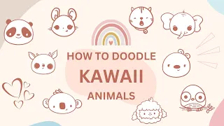 Cute Animals Galore: 50 Circle-Based Doodles for Beginners 🎨🐰🐹