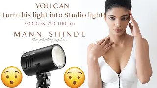 Turn Godox AD 100 Pro Into a Studio Light ! Yes its Possible & Easy !