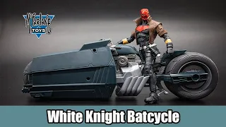 Mcfarlane toys DC Multiverse Batman Curse of the White Knight Batcycle review!